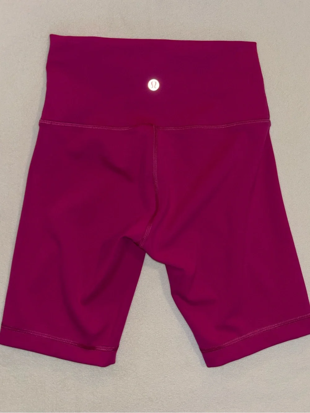 Lululemon Pink High Rise Pocket Biker Shorts Size 4